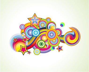 Fantasy colorful Background clipart