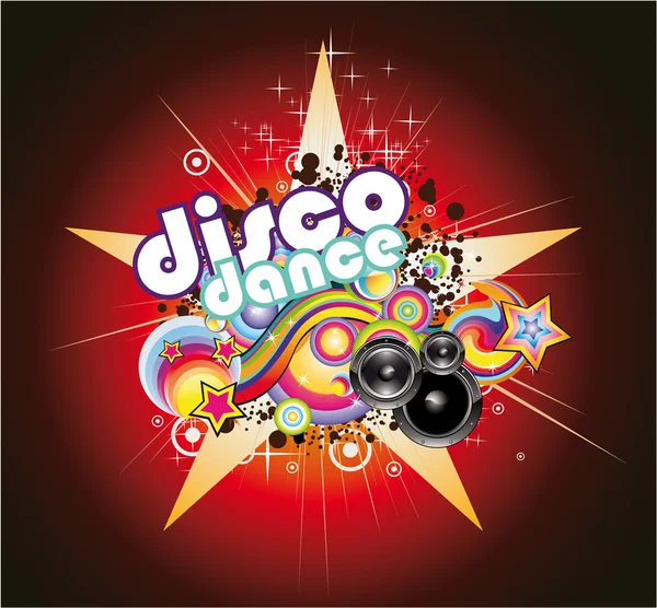 Disco musik bakgrund — Stock vektor