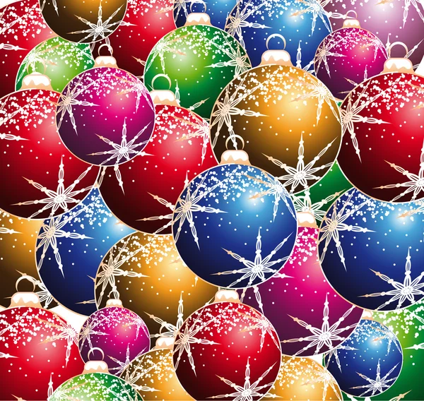 Christmas Balls Background — Stock Vector