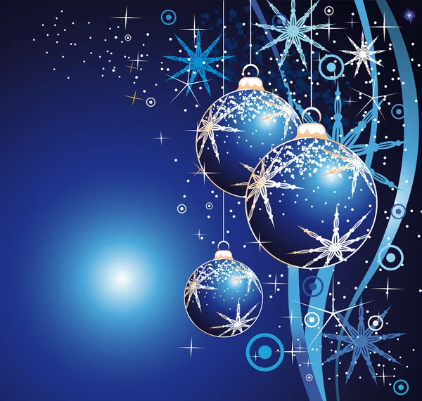 Christmas Balls Background — Stock Vector