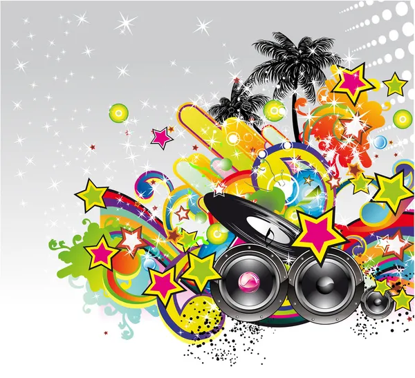 Music event background for flyers or posters — Stock Vector