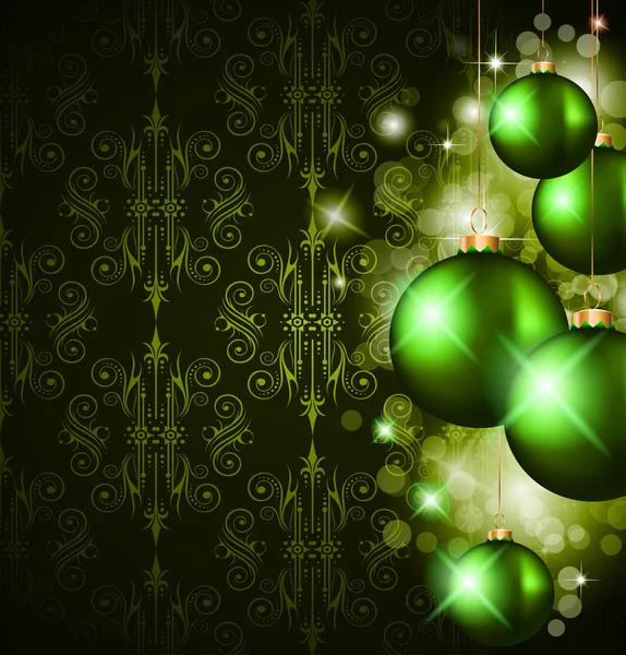 Kerstmis elegante suggestieve achtergrond voor groeten — Stockvector