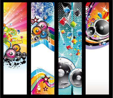 Music Background for Discoteque Flyers clipart