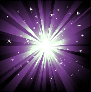 violet and green raylights background clipart