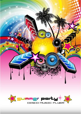 Tropical Latin Musical Event Background clipart