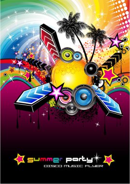 Tropical Latin Musical Event Background clipart