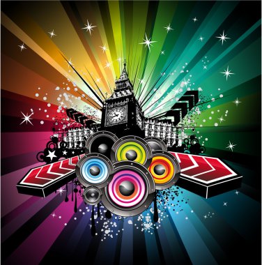 London Musical Event Background clipart