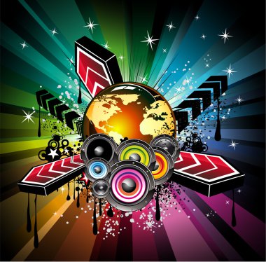 Global Musical Event Background clipart