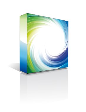 3D Software Box clipart