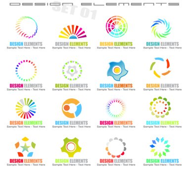 Abstract Design Elements - Set 1 clipart