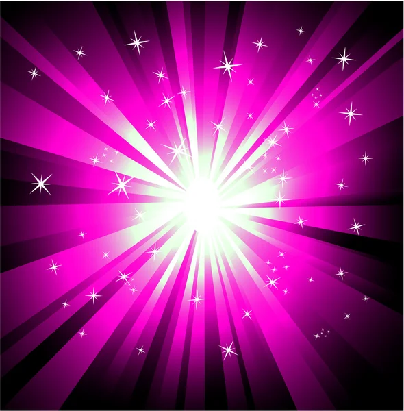 Lumière magique violetteArrière-plan — Image vectorielle