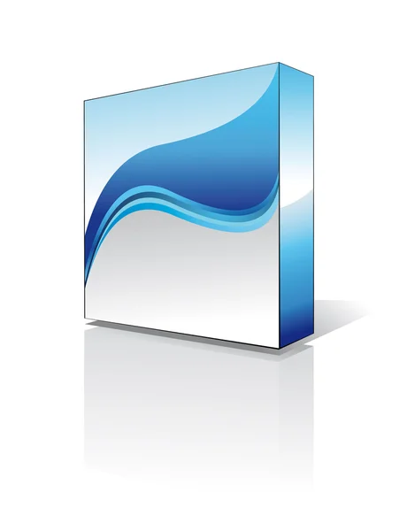 Caixa de software de negócios 3D — Vetor de Stock