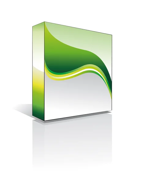 Caixa de software 3d — Vetor de Stock