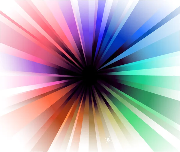Výbuch barevných světel — Stockový vektor