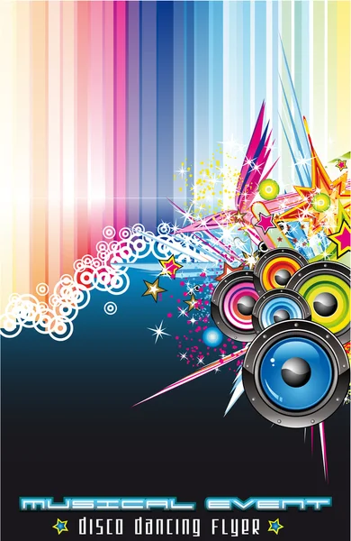 Music Colorful Background for Flyers — Stock Vector