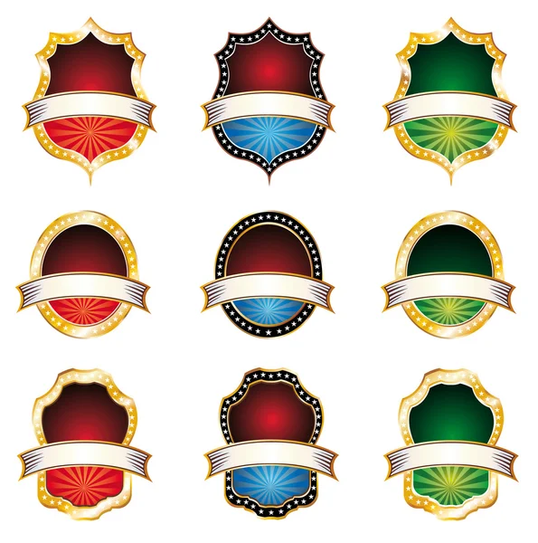 Conjunto de emblemas vintage — Archivo Imágenes Vectoriales