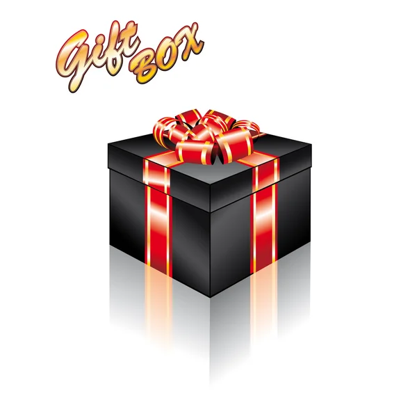 Weihnachten elegante Geschenk-Box — Stockvektor