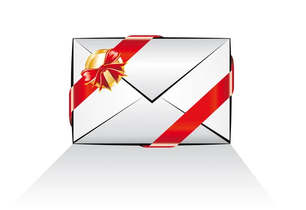 Εικονίδιο μηνύματος ηλεκτρονικού ταχυδρομείου Χριστουγέννων — Διανυσματικό Αρχείο