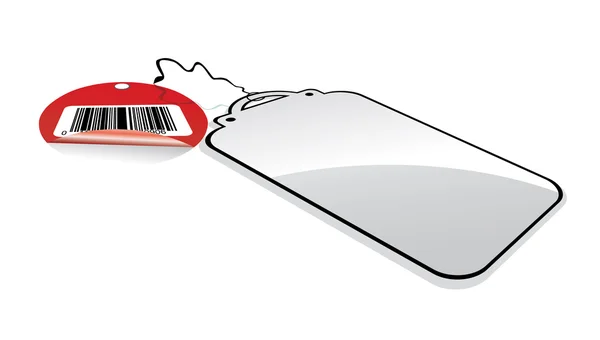 Red Sales Tag — Stock Vector