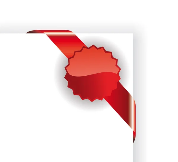 Étiquette rouge — Image vectorielle