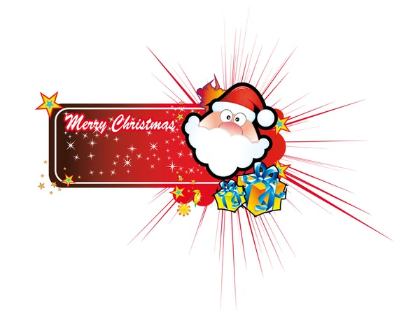Santa Greetings Card — Stock Vector
