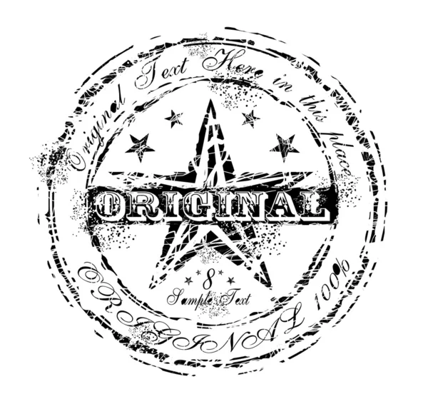 Vintage sello de goma original — Vector de stock
