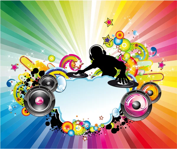 Music Colorful Background for Flyers — Stock Vector