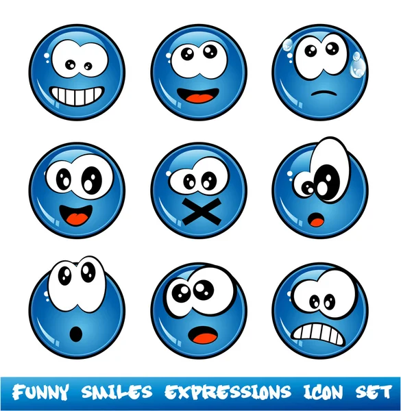 stock vector Funny Smiles Collection