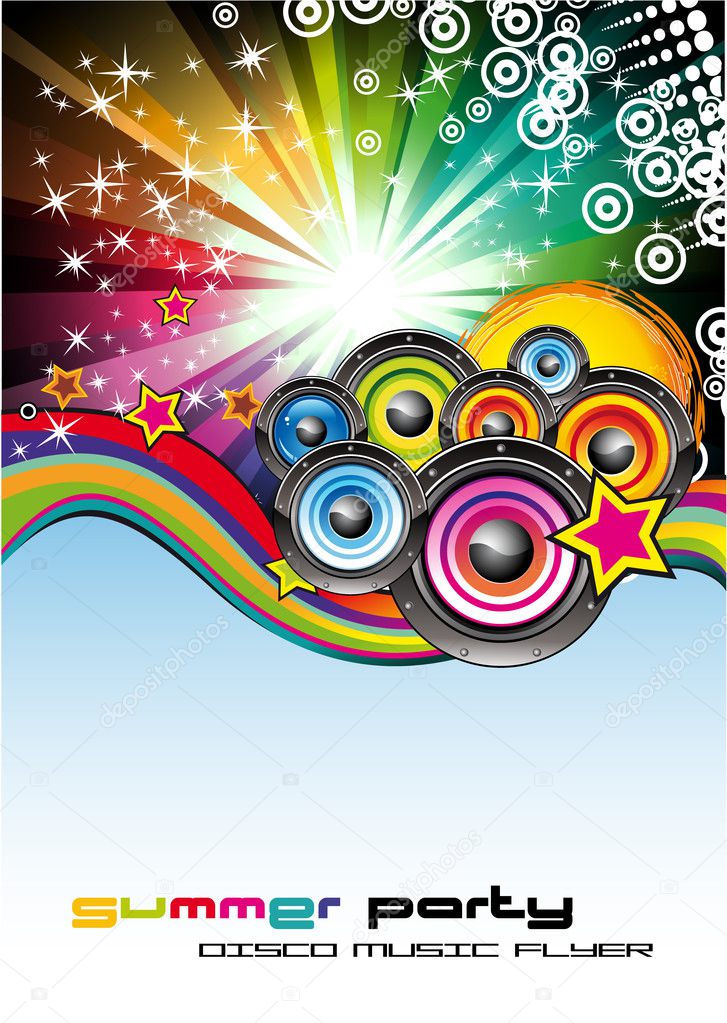 Abstract Musical Event Background