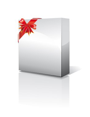 Three Dimensional Box with Shadow clipart