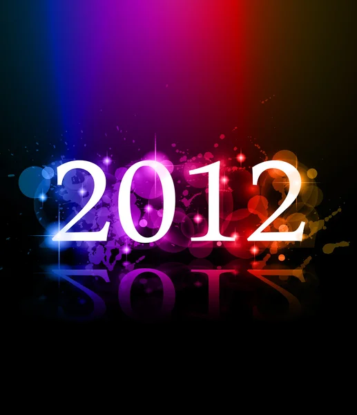2012 nytt år firande bakgrund — Stock vektor