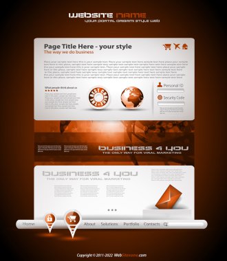 Origami Website - Elegant Design clipart