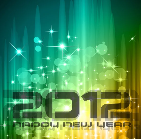 2012 Nieuwjaar viering achtergrond — Stockvector