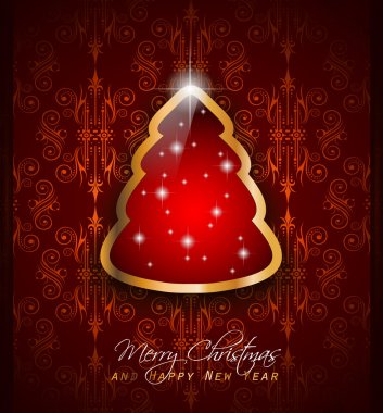 Classic Christmas Greetings background clipart