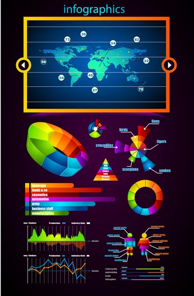 Prémiové infografiky master collection — Stockový vektor