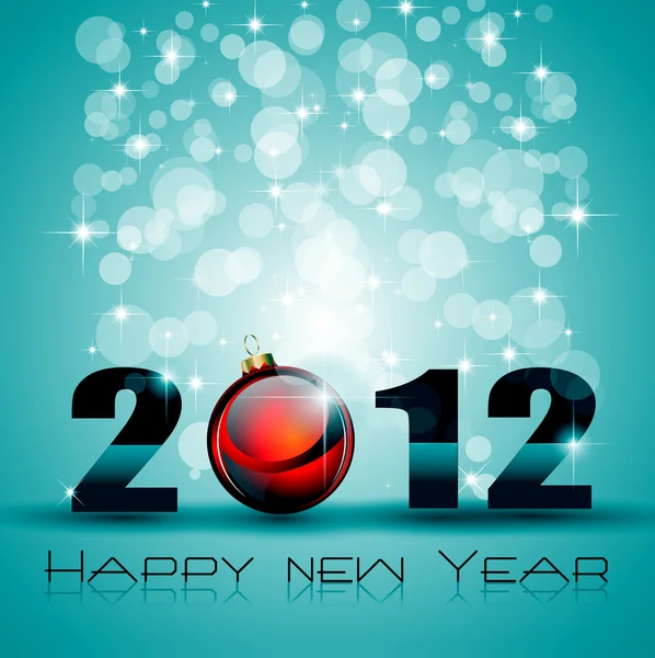 2012 Neujahrsfeier Hintergrund — Stockvektor