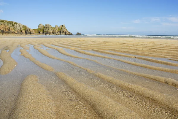 Pedn vounder beach, Cornwall. — Stock Photo, Image