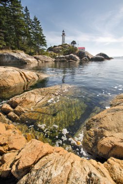 Point Atkinson Lighthouse in Vancouver BC Vertical clipart