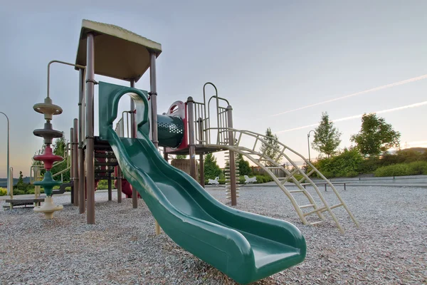Neighborhood Public Park Children 's Playground Gym Structure — стоковое фото