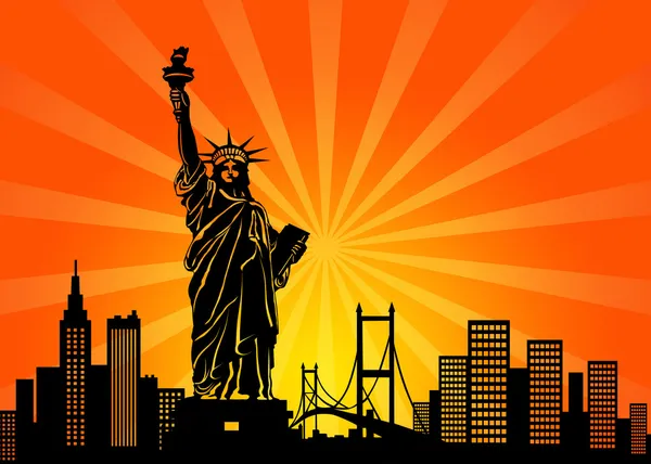 Panoramę miasta manhattan Nowy Jork — Zdjęcie stockowe