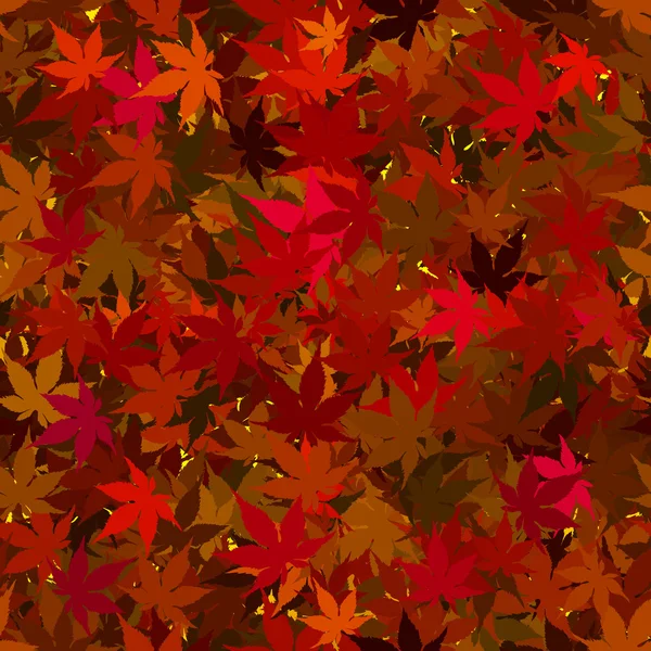 Fall Maple Leaves Seamless Background — Stock Photo, Image