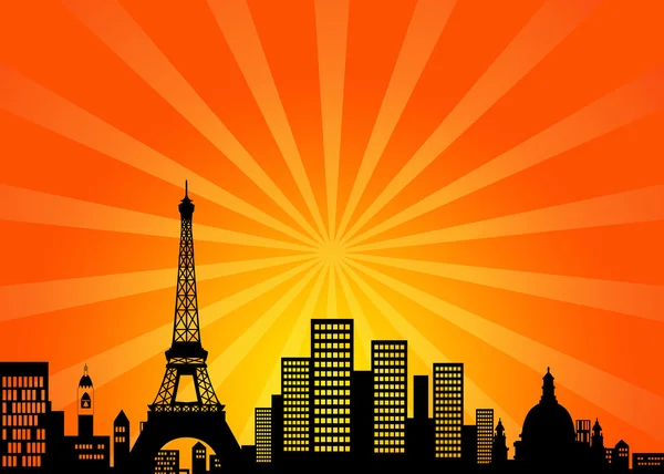 Paris Frankreich Innenstadt Skyline — Stockfoto