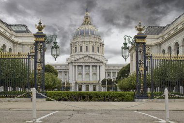 Stormy Sky over San Francisco City Hall clipart