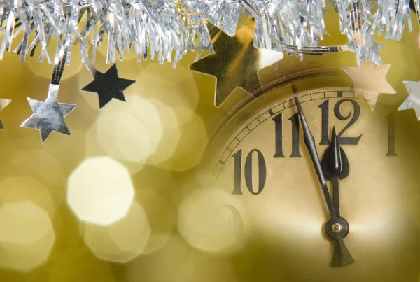 Reloj de año nuevo Imágenes de stock libres de derechos