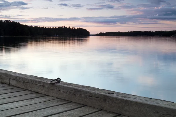 Lac vu depuis la jetée — Photo