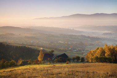 Autumn in mountains clipart