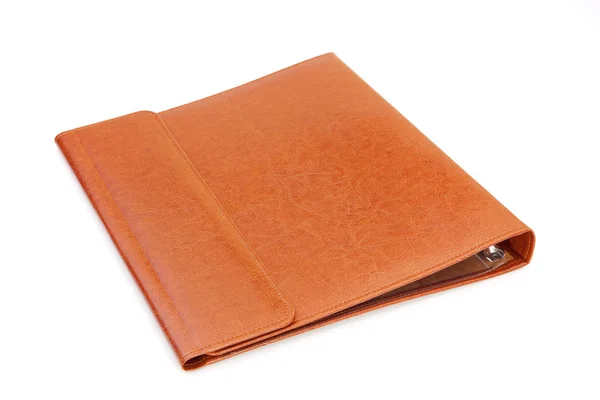 Orangefarbener Einband für Dokumente — Stockfoto