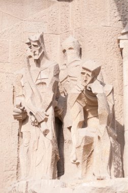 Barcelona'da sagrada familia katedraller ayrıntılarını