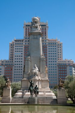 Monument of Miguel de Cervantes clipart