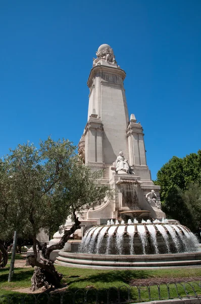 Monument of Miguel de Cervantes — Stock Photo, Image